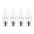 Pifco LED BC/B22 Candle Bulbs 4 Pack - Warm White