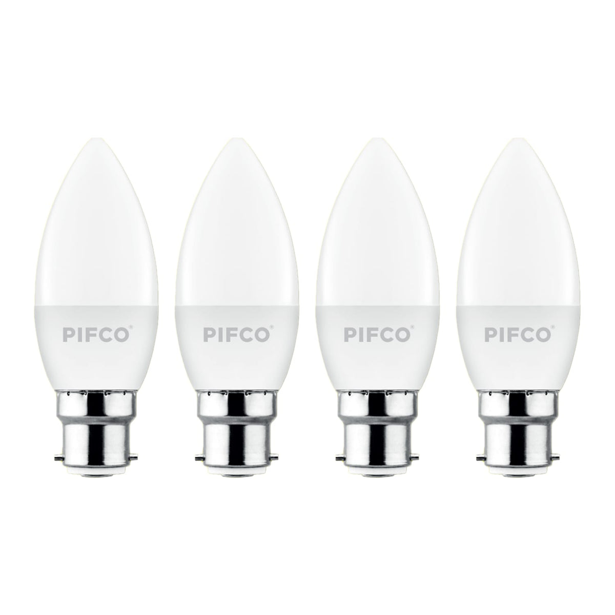 Pifco LED BC/B22 Candle Bulbs 4 Pack - Warm White