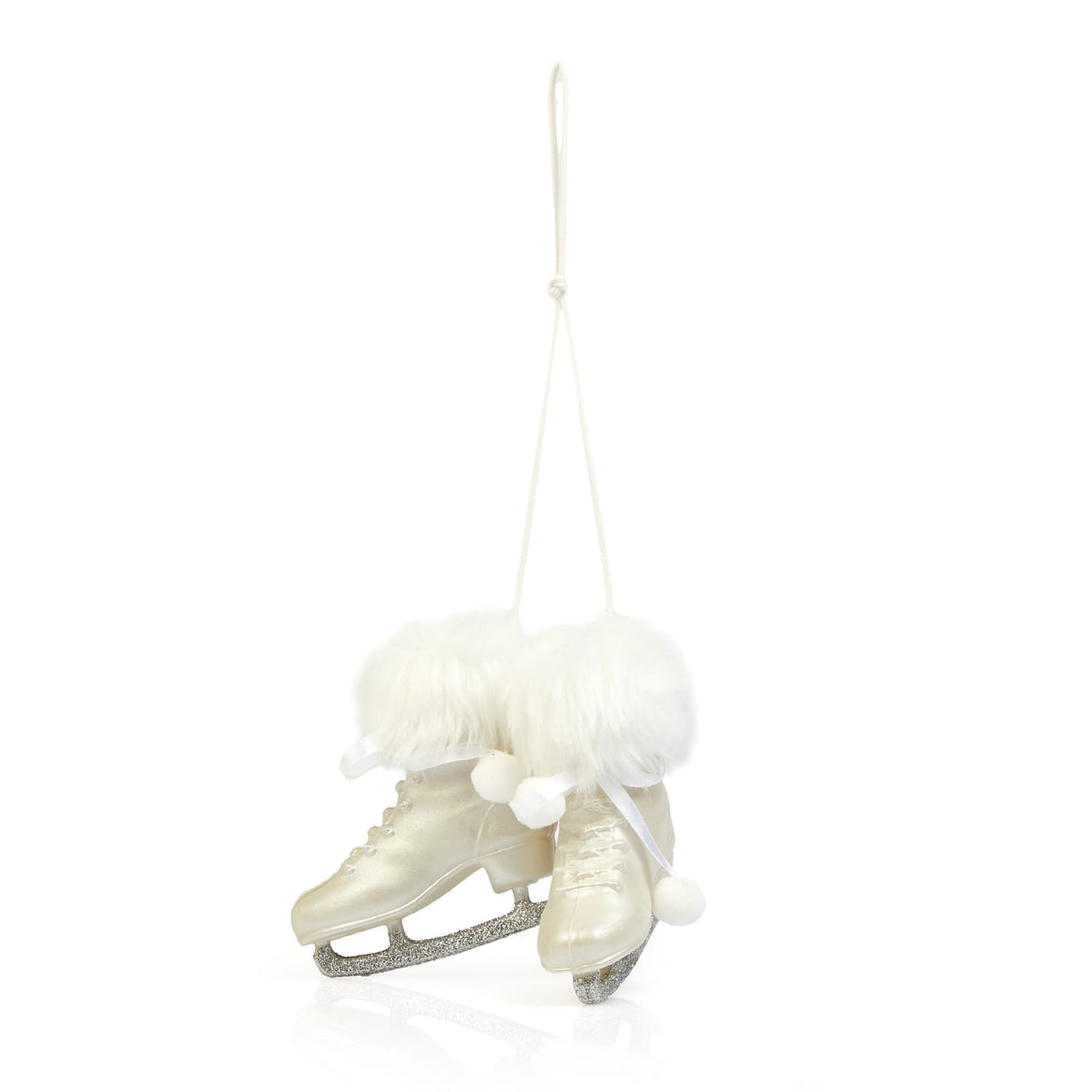 Frosted Spirit Ski Boots Hanging Decoration - Cream, product image 2