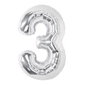 Lets Party Silver Foil 3 Balloon
