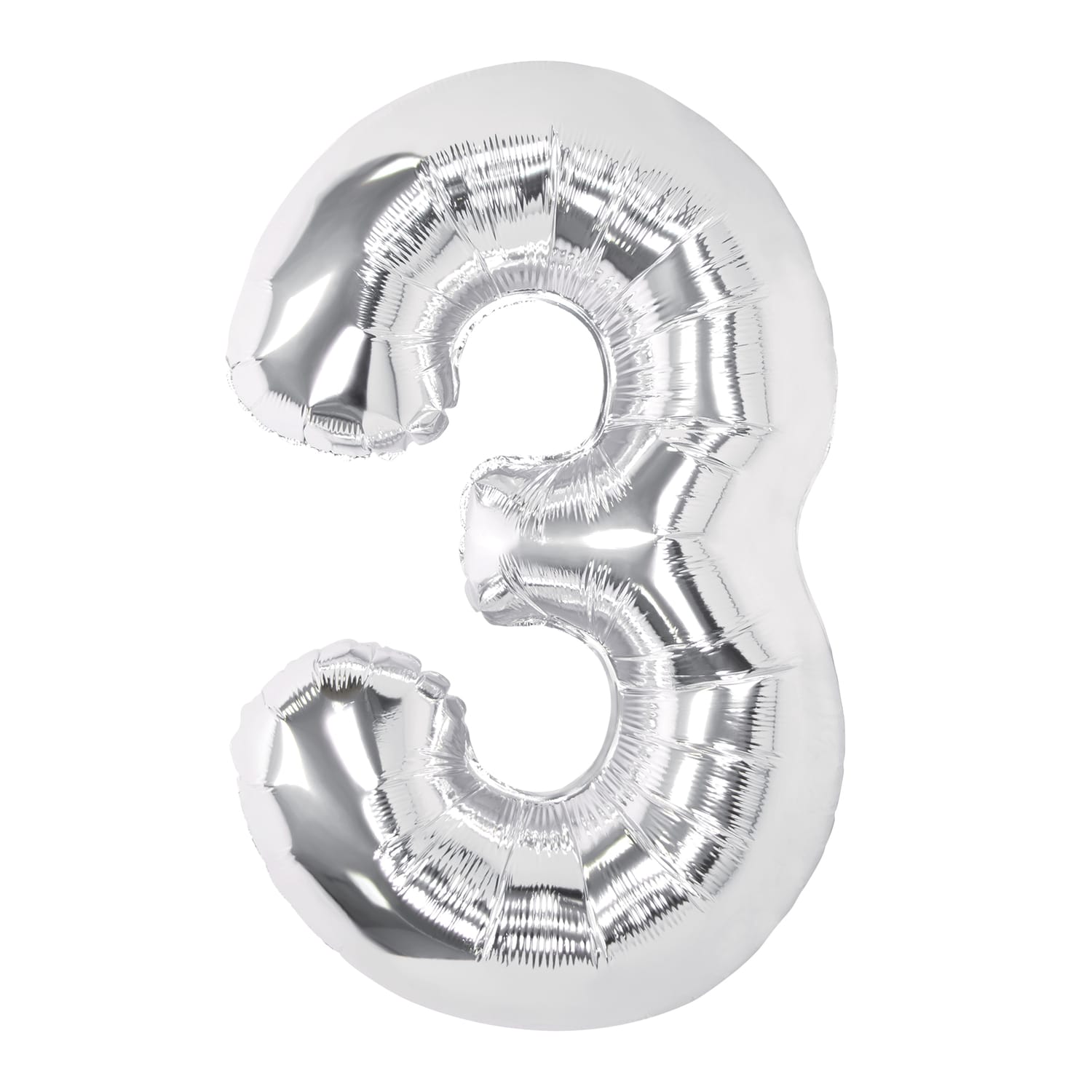Lets Party Silver Foil 3 Balloon