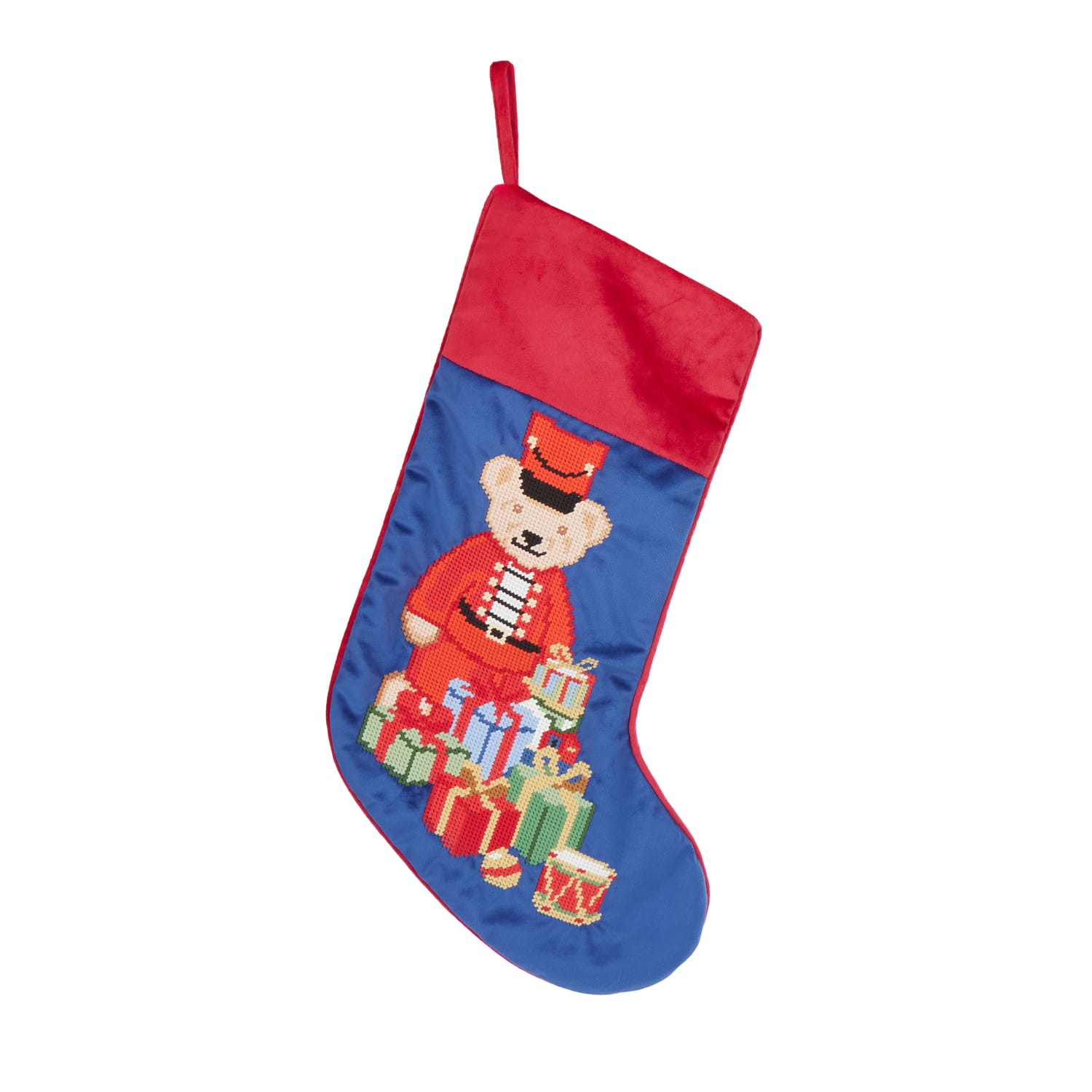 The Lifestyle Edit Timeless Christmas Bear Stocking, product image 2