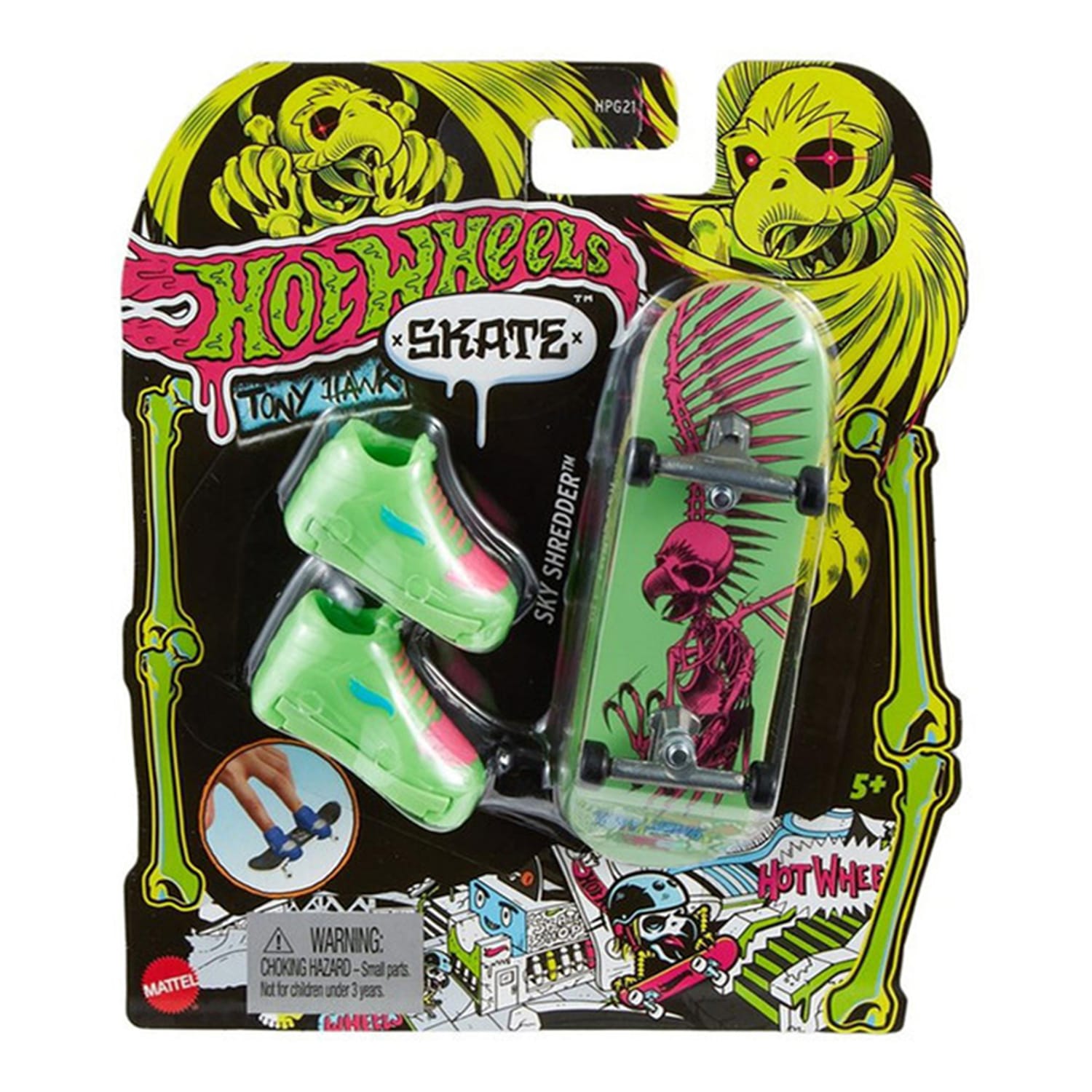 Hot Wheels Skate Tony Hawk Fingerboard & Skate Shoes, product image 3