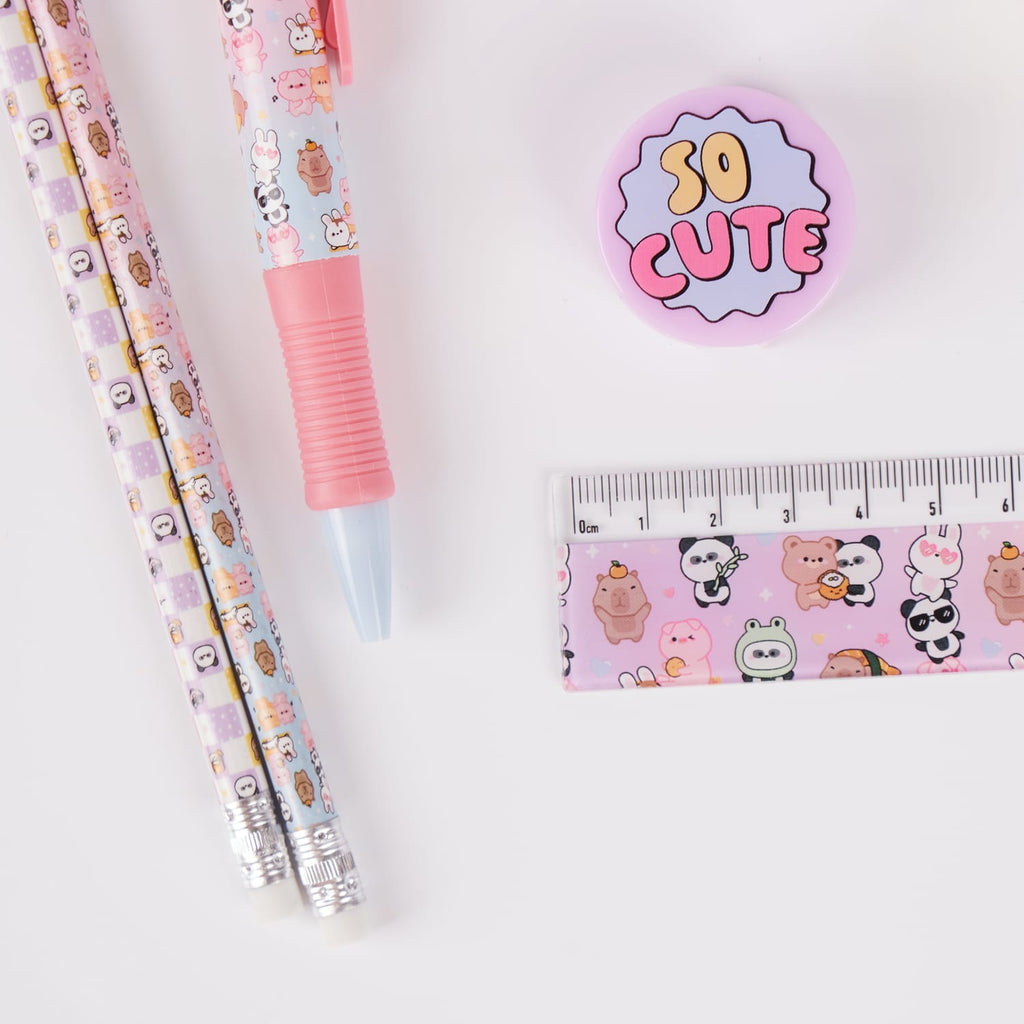 Kawaii Dreamer Plush Stationery Set - Panda, product image 3